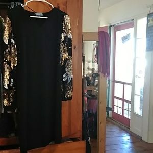 Glam version of the little black dress